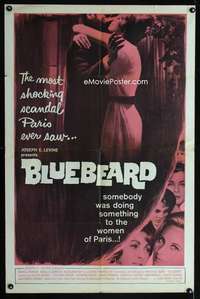 a296 LANDRU one-sheet movie poster '63 Claude Chabrol's Bluebeard bio!