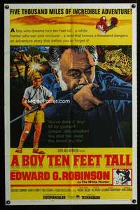 a047 BOY TEN FEET TALL one-sheet movie poster '65 Edward G. Robinson