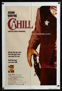 a057 CAHILL one-sheet movie poster '73 classic Marshall John Wayne!
