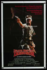 a095 DEATH BEFORE DISHONOR one-sheet movie poster '86 Fred Dryer, Keith