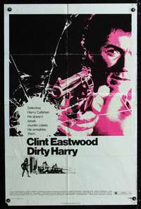 a103 DIRTY HARRY one-sheet movie poster '71 Clint Eastwood classic!
