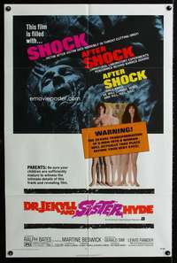 a106 DR JEKYLL & SISTER HYDE one-sheet movie poster '72 Hammer horror!