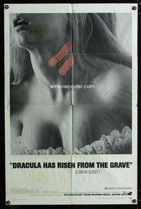 a107 DRACULA HAS RISEN FROM THE GRAVE one-sheet movie poster '69 Hammer