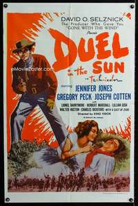 a113 DUEL IN THE SUN one-sheet movie poster R60 Jennifer Jones, Greg Peck