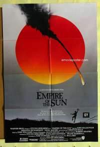 a121 EMPIRE OF THE SUN int'l one-sheet movie poster '87 Spielberg, Malkovich