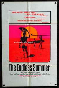 a123 ENDLESS SUMMER one-sheet movie poster '67 surfing sports classic!