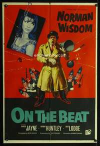 a349 ON THE BEAT English one-sheet movie poster '62 Norman Wisdom