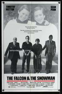 a140 FALCON & THE SNOWMAN one-sheet movie poster '85 Sean Penn, Tim Hutton