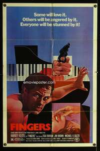 a150 FINGERS one-sheet movie poster '78 Harvey Keitel, James Toback