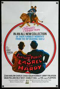 a186 FURTHER PERILS OF LAUREL & HARDY one-sheet movie poster '67