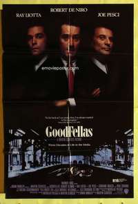 a204 GOODFELLAS int'l one-sheet movie poster '90 Robert De Niro, Joe Pesci