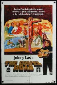 a205 GOSPEL ROAD one-sheet movie poster '73 biblical Johnny Cash!