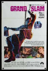 a207 GRAND SLAM one-sheet movie poster '68 Janet Leigh, Edward G. Robinson