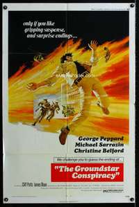 a221 GROUNDSTAR CONSPIRACY one-sheet movie poster '72 Peppard, Sarrazin