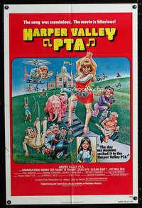 a237 HARPER VALLEY PTA one-sheet movie poster '78 Kurtzman & Elder art!