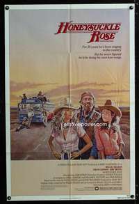 a258 HONEYSUCKLE ROSE one-sheet movie poster '80 Willie Nelson, Cannon