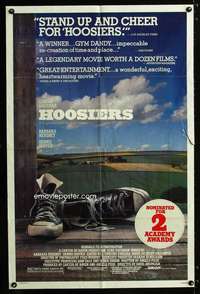 a259 HOOSIERS one-sheet movie poster '86 best basketball movie ever!