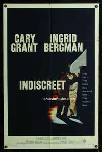 a274 INDISCREET one-sheet movie poster '58 Cary Grant, Ingrid Bergman