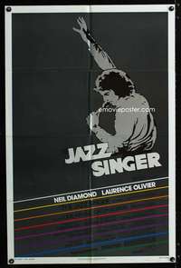 a279 JAZZ SINGER one-sheet movie poster '81 art of Neil Diamond!