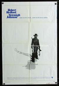 a280 JEREMIAH JOHNSON style C one-sheet movie poster '72 Robert Redford