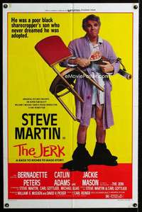 a281 JERK style B one-sheet movie poster '79 outrageous Steve Martin image!