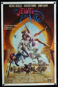 a282 JEWEL OF THE NILE one-sheet movie poster '85 Michael Douglas, Turner
