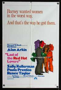 a298 LAST OF THE RED HOT LOVERS one-sheet movie poster '72 Neil Simon