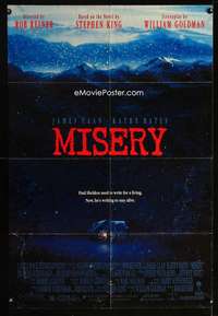 a321 MISERY one-sheet movie poster '90 Rob Reiner, Stephen King, Caan