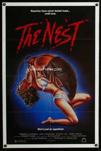 a333 NEST one-sheet movie poster '87 outrageous giant insect image!
