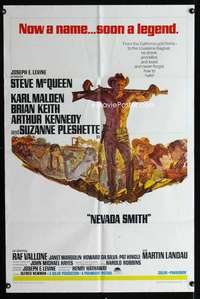 a334 NEVADA SMITH one-sheet movie poster '66 Steve McQueen, Karl Malden