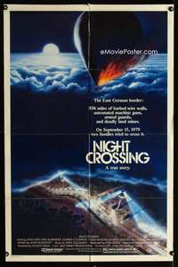 a337 NIGHT CROSSING one-sheet movie poster '82 John Hurt, Gary Meyer art!