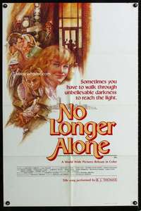 a343 NO LONGER ALONE one-sheet movie poster '79 Joan Winmill, Sewell art!