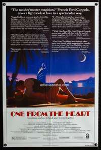a351 ONE FROM THE HEART one-sheet movie poster '82 Francis Ford Coppola