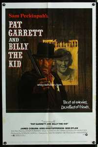 a361 PAT GARRETT & BILLY THE KID one-sheet movie poster '73 Sam Peckinpah