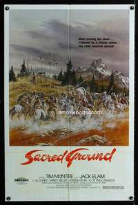 a412 SACRED GROUND one-sheet movie poster '83 Seybolot Native American art!