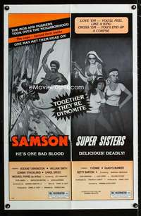 a416 SAMSON/SUPER SISTERS one-sheet movie poster '81 they're dynomite!