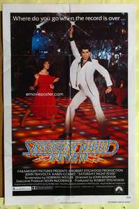 a419 SATURDAY NIGHT FEVER one-sheet movie poster '77 disco John Travolta!