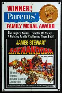 a435 SHENANDOAH Parents' Magazine one-sheet movie poster '65 James Stewart