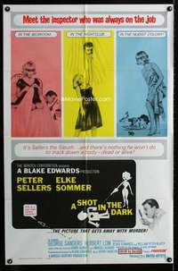 a439 SHOT IN THE DARK one-sheet movie poster '64 Peter Sellers, Edwards