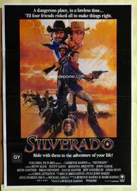 a442 SILVERADO int'l one-sheet movie poster '85 Kevin Kline, Kevin Costner