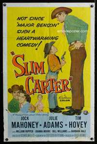 a448 SLIM CARTER one-sheet movie poster '57 Jock Mahoney, Julie Adams
