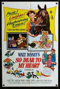 a451 SO DEAR TO MY HEART one-sheet movie poster R64 Walt Disney, Ives