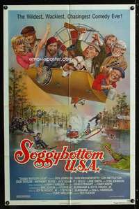 a453 SOGGY BOTTOM USA style C one-sheet movie poster '81 cool Joann artwork!