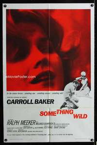 a456 SOMETHING WILD one-sheet movie poster '62 Carroll Baker, Meeker