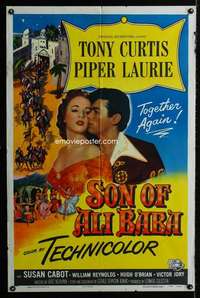 a457 SON OF ALI BABA one-sheet movie poster '52 Tony Curtis, Piper Laurie