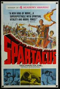 a462 SPARTACUS one-sheet movie poster '61 Stanley Kubrick, Kirk Douglas