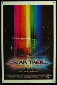 a467 STAR TREK advance one-sheet movie poster '79 Shatner, Nimoy, Peak art!