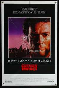 a477 SUDDEN IMPACT one-sheet movie poster '83 Clint Eastwood, Dirty Harry