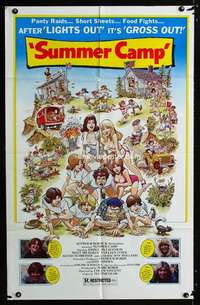 a481 SUMMER CAMP one-sheet movie poster '79 panty raids & food fights!