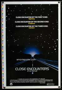 b004 CLOSE ENCOUNTERS OF THE THIRD KIND printer's test one-sheet movie poster '77